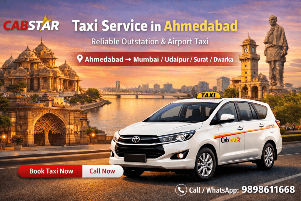 taxi service in ahmedabad cabstar